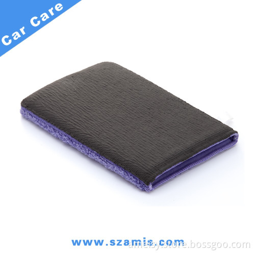 China Heavy Grade Car Wash Microfiber Magic Clay Bar Polishing Glove